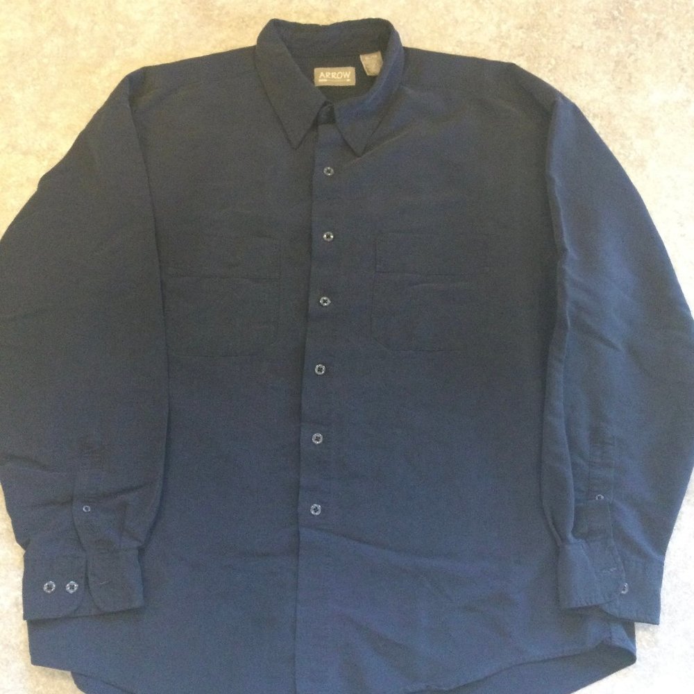 Arrow Men's Dress Shirt - Black - Picture 2 of 3